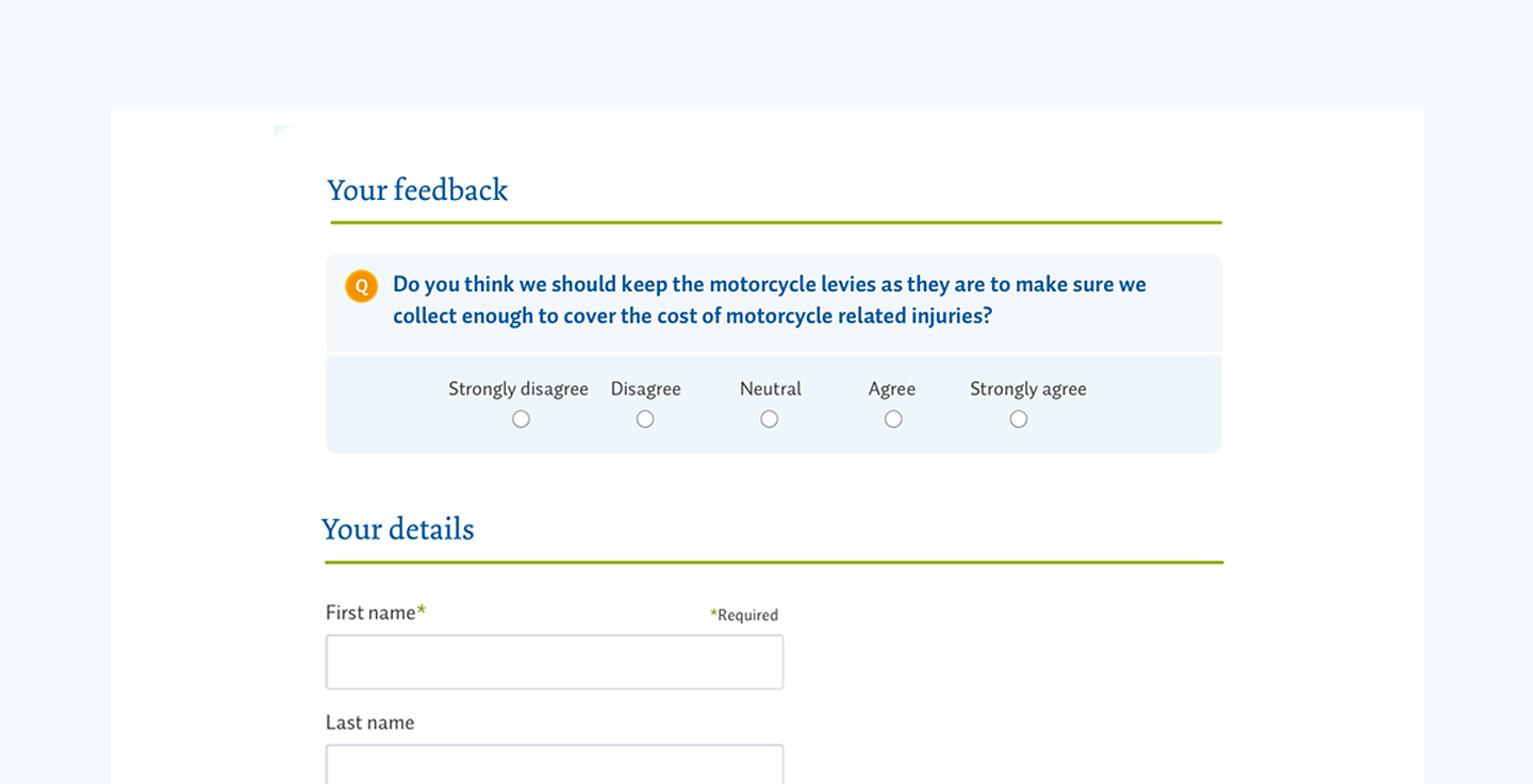 ACC Levy Form