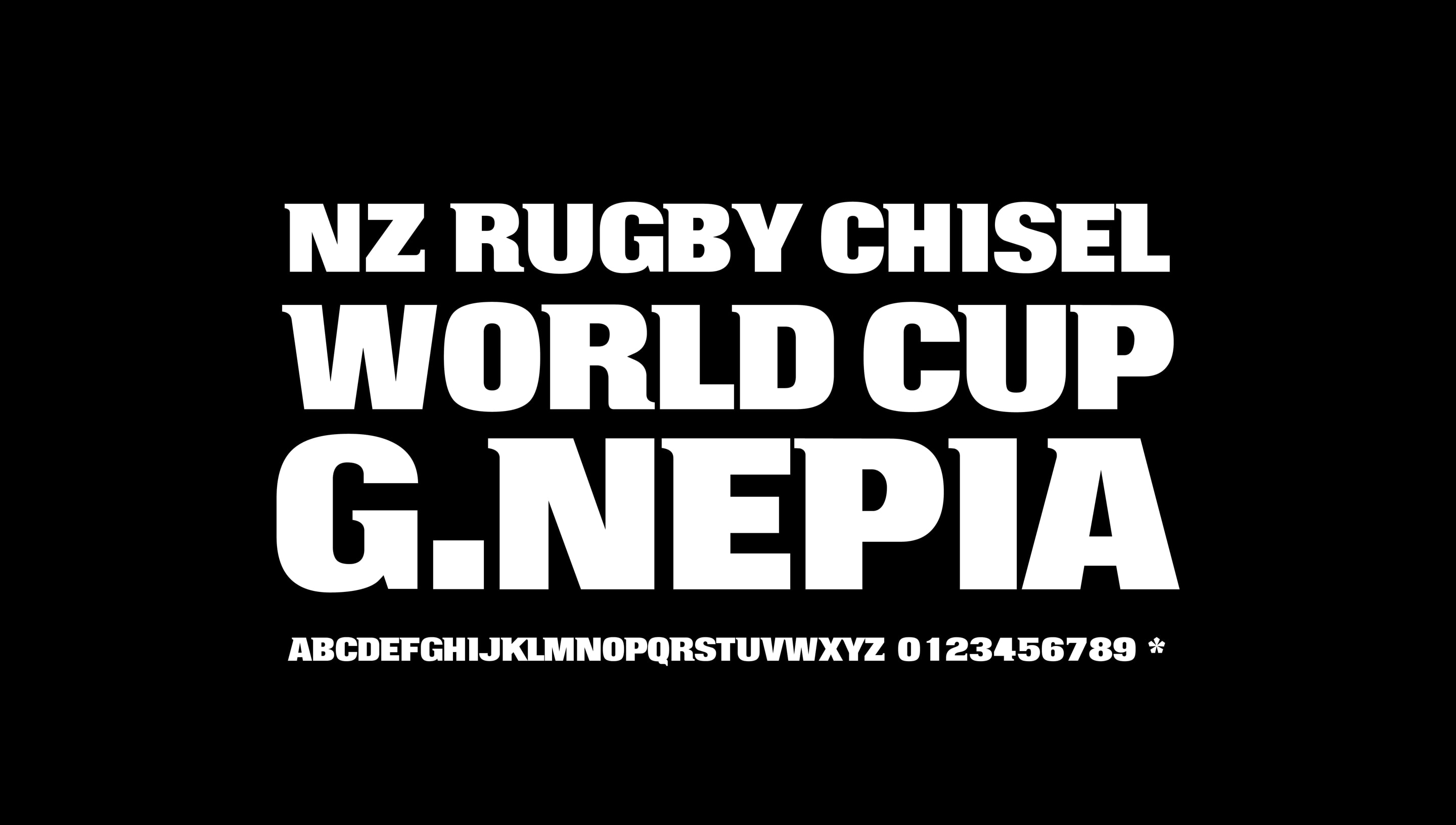 All Blacks Typeface