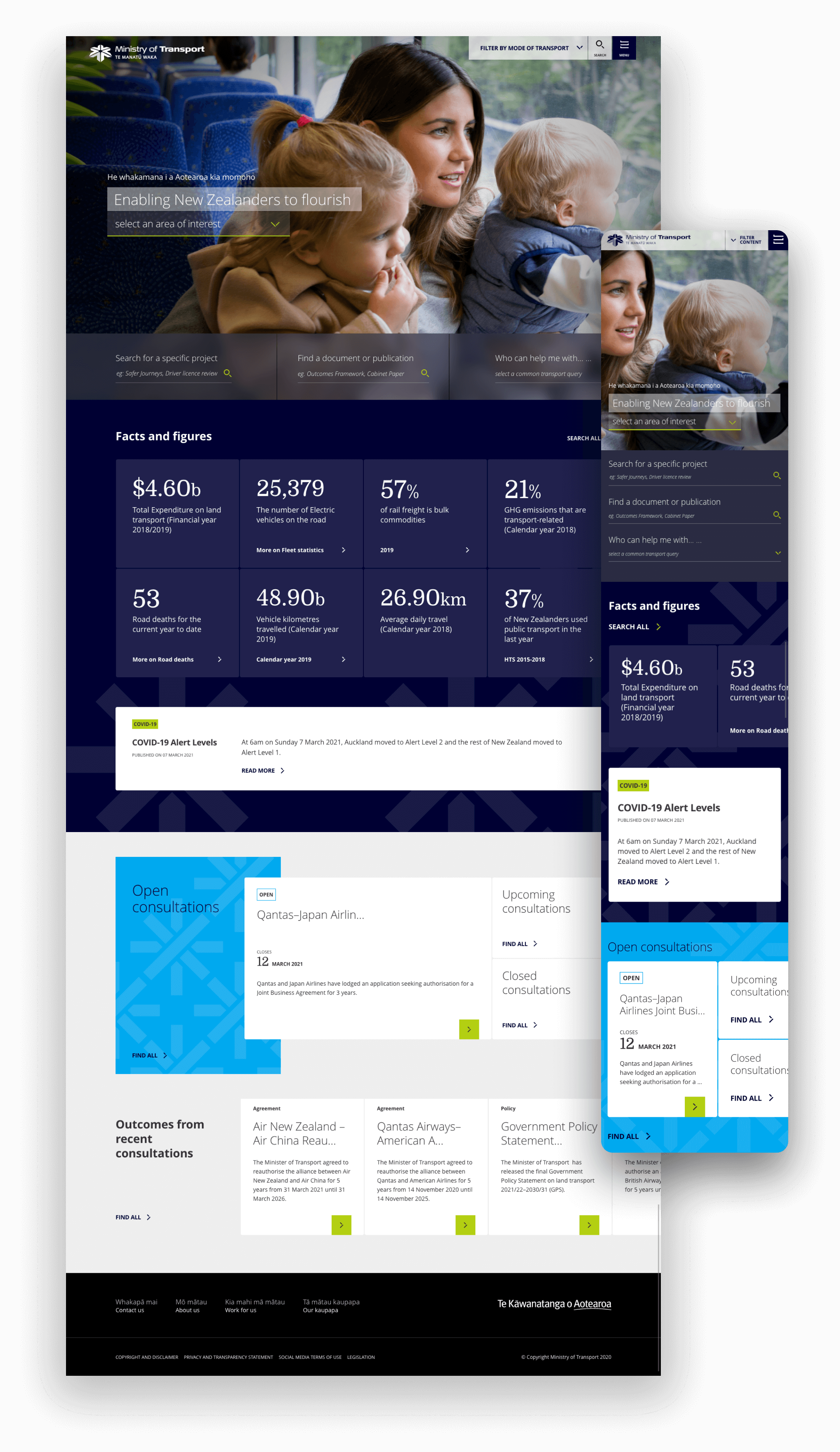 Full page of site