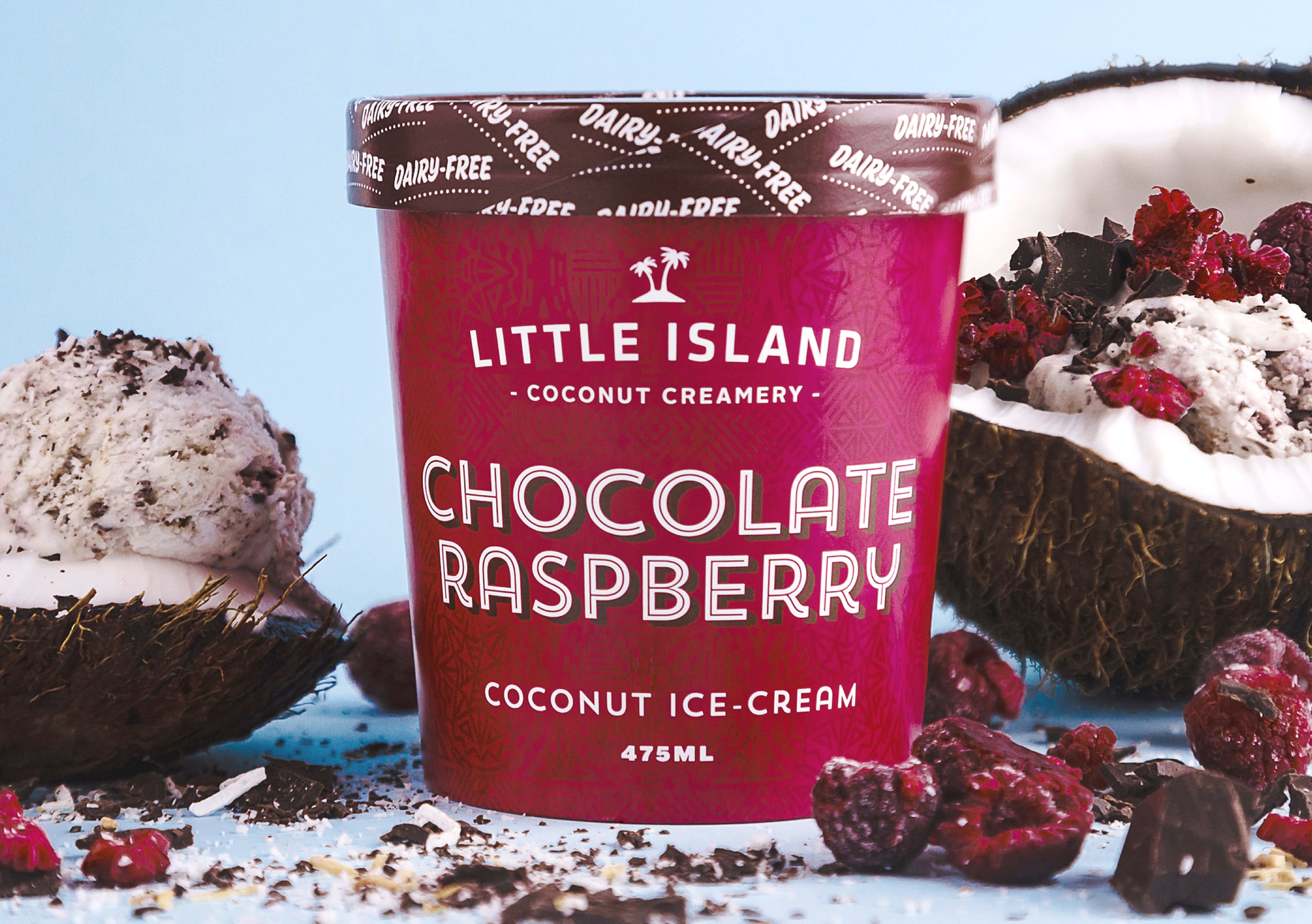 Little Island Chocolate Raspberry Ice cream